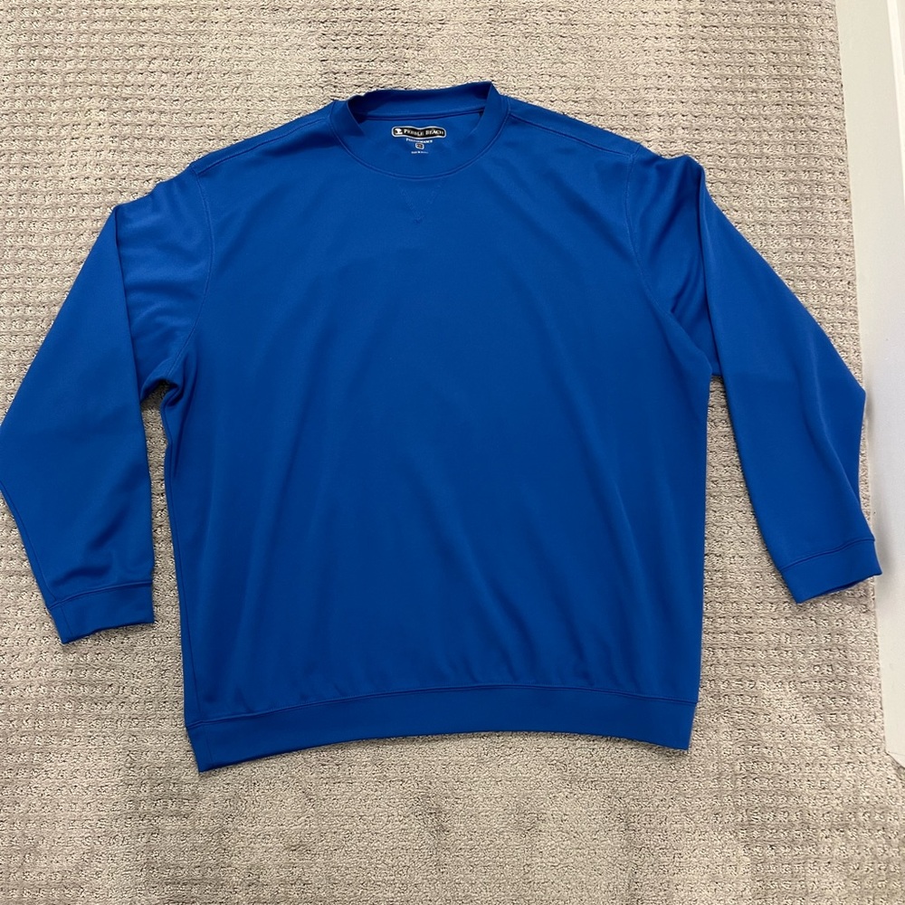 Pebble Beach Blue Performance Sweatshirt